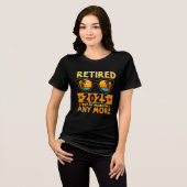 Retired 2025 Not My Problem any more Glasses Tri-Blend Shirt (Vorderseite voll)