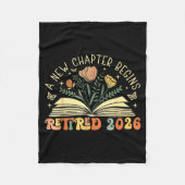 Retired 2026 A New Chapter Begins Retirement Teach Fleecedecke (Vorderseite)