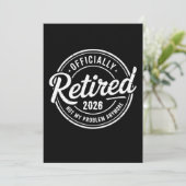 Retired 2026 Not My Problem Anymore Retirement Einladung (Stehend Vorderseite)