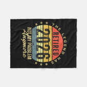 Retired 2026 Not My Problem Anymore Retirement Men Fleecedecke (Vorderseite (Horizontal))