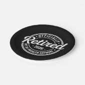 Retired 2026 Not My Problem Anymore Retirement Pappteller (Schrägansicht)