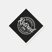 Retired 2026 Not My Problem Anymore Retirement Serviette (Ecke)