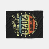 Retired 2026 Retirement 2026  Fleecedecke (Vorderseite (Horizontal))