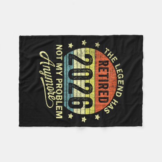 Retired 2026 Retirement 2026  Fleecedecke (Vorderseite (Horizontal))