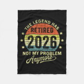 Retired 2026 Retirement 2026  Fleecedecke (Vorderseite)