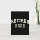 Retired 2026 University Retirement Dept Mother Karte (Vorderseite)
