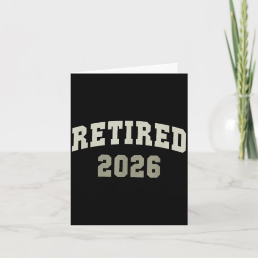 Retired 2026 University Retirement Dept Mother Karte (Vorderseite)