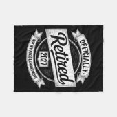 Retired 2027 Not My Problem Anymore Funny Retireme Fleecedecke (Vorderseite (Horizontal))