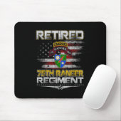 Retired 75th Ranger Regiment Veteran Patriotic Dad Mousepad (Mit Mouse)
