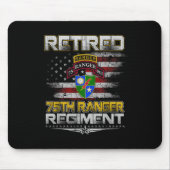 Retired 75th Ranger Regiment Veteran Patriotic Dad Mousepad (Vorne)
