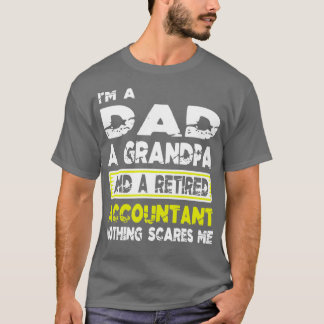 Retired Accountant Grandpa Funny Cpa Retirement T-Shirt