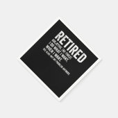 Retired Adjective Definition Not My Problem Anymor Serviette (Ecke)