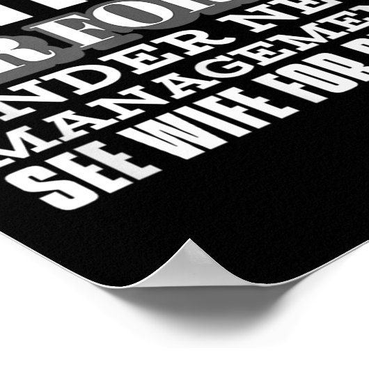 Retired Air Force Under New Management Retirement Poster (Ecke)