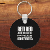 Retired Air Force Under New Management Retirement Schlüsselanhänger (Vorderseite)