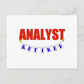 RETIRED ANALYST POSTKARTE