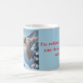 " RETIRED and HAPPY " Kaffeetasse (Mittel)