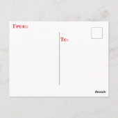 " RETIRED and HAPPY " Postkarte (Rückseite)