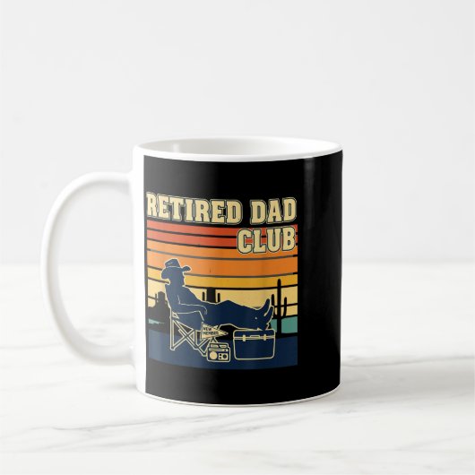 Retired And Proud Retirement Dad Club New Member Kaffeetasse (Links)