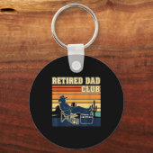 Retired And Proud Retirement Dad Club New Member Schlüsselanhänger (Vorderseite)