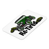 ReTired Antiker Spaß Magnet (Linke Seite)