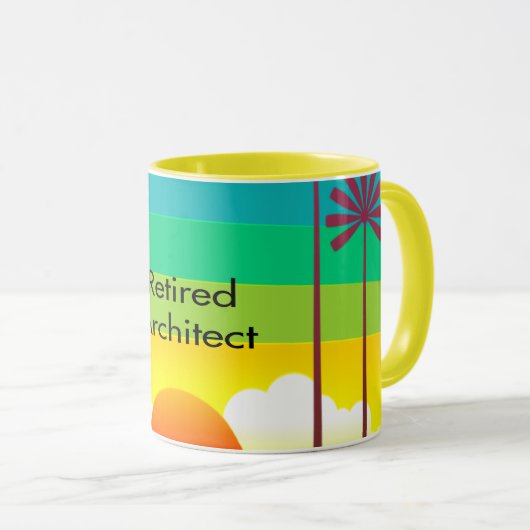 Retired Architect Tasse (VorderseiteRechts)