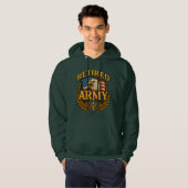 Retired ARMY Design with flag & eagle Hoodie (Vorne ganz)