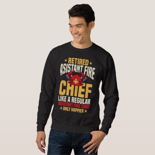 Retired Assistant Fire Chief Officer Pension Retir Sweatshirt (Vorne ganz)