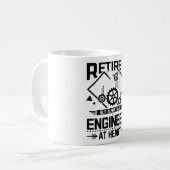 Retired at heart kaffeetasse (Vorderseite Links)