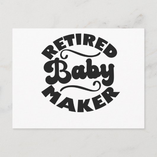 Retired Baby Maker Funny Vasectomy Gift Postkarte (Vorderseite)