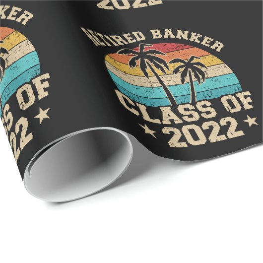 Retired banker class of 2022 geschenkpapier (Rolleneckpunkt)