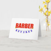 RETIRED BARBER KARTE (Gelbe Blume)
