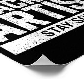 Retired Blackout Artist Stay Sober Funny Quote  Poster (Ecke)