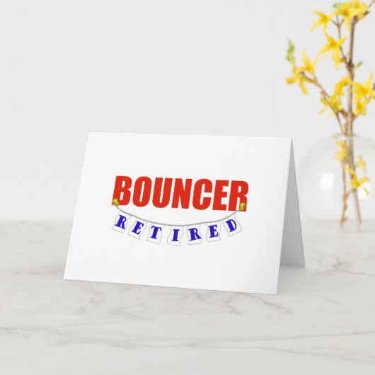 RETIRED BOUNCER KARTE (Gelbe Blume)