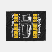 Retired Bus Driver Fleecedecke (Vorderseite (Horizontal))