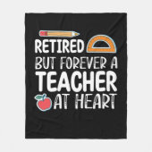 Retired But Forever A Teacher At Heart Fleecedecke (Vorderseite)