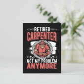 Retired Carpenter Dad Craftsman Husband Postkarte (Stehend Vorderseite)