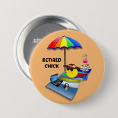 Retired Chick Button (Vorne & Hinten)