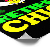 Retired Chick Humor Funny Retirement Party Gift Ne Poster (Ecke)