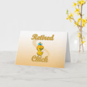Retired Chick Karte (Gelbe Blume)