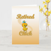 Retired Chick Karte (Gelbe Blume)