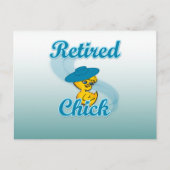 Retired Chick Postkarte (Vorderseite)