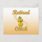 Retired Chick Postkarte (Vorderseite)