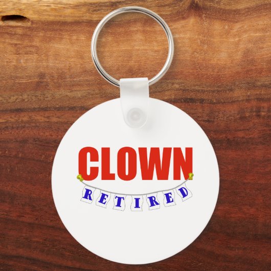 RETIRED CLOWN SCHLÜSSELANHÄNGER (Vorderseite)