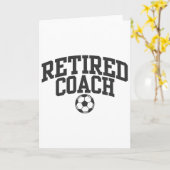Retired Coach Soccer Team Mentor _1 Karte (Gelbe Blume)
