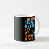 Retired Compliance Officer Fishing Lover Kaffeetasse (VorderseiteRechts)