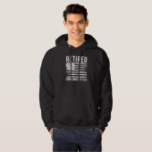 Retired Compliance Officer Profession American Fla Hoodie (Vorne ganz)