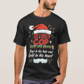 Retired Cop Christmas  for Cop Grandpa T-Shirt (Vorderseite)