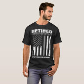 Retired Correction Officer Retirement US American  T-Shirt (Vorne ganz)