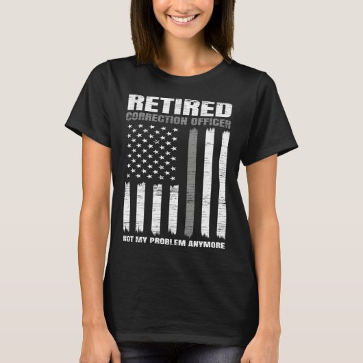 Retired Correction Officer Retirement US American T-Shirt (Vorderseite)