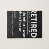retired definition, funny retirement, retired puzzle (Horizontal)